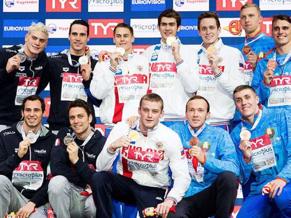 Российские пловцы победила в общекомандном зачете на чемпионате Европы