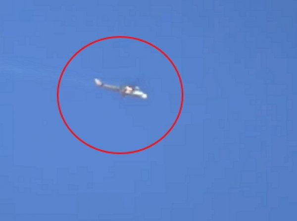 Опубликовано видео падение Ми-24 в Сирии