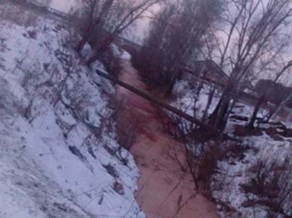 "Кровавая" река напугала жителей Тюменской области