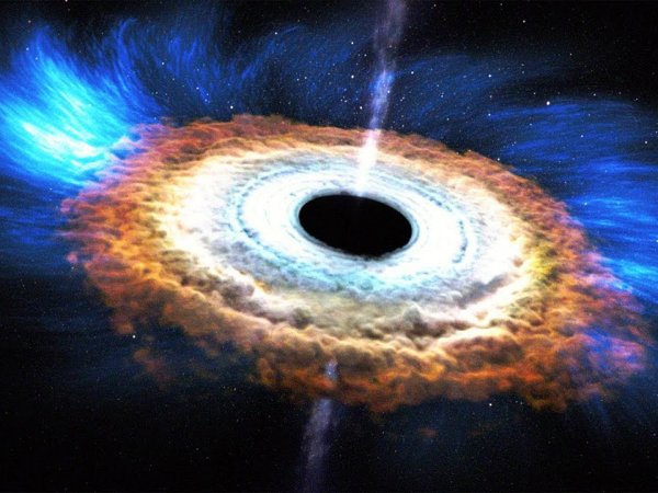 Ученые нашли "отрыжку" черных дыр