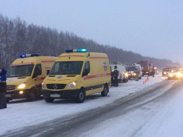 Авария в Кемеровской области: при столкновении автобуса и фуры погибли 6 человек (ВИДЕО)
