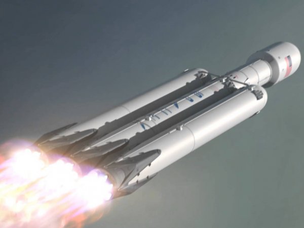 В США при посадке разбился разгонный блок ракеты Falcon Heavy