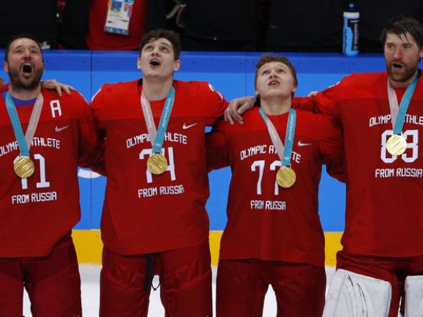 СМИ выяснили, накажут ли российских хоккеистов за гимн