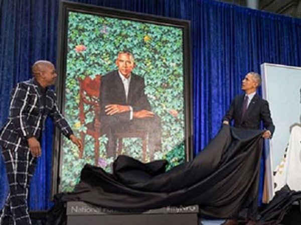 В Сети высмеяли официальный потрет Барака Обамы