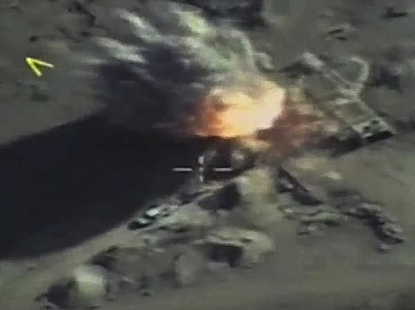 Опубликовано видео уничтожения боевиков, сбивших российский Су-25 в Сирии