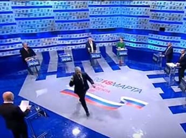 "Это базар": Грудинин покинул дебаты на Первом канала прямо во время эфира