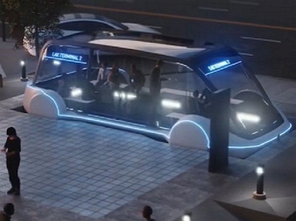 Илон Маск представил подземный скоростной электробус