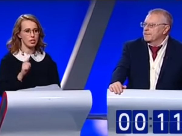 Собчак и Жириновский снова сцепились на теледебатах
