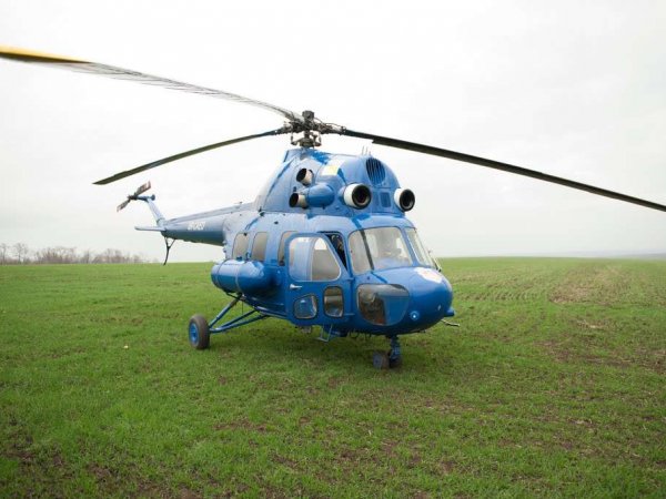 На Ставрополье пытались закопать упавший вертолет Ми-2