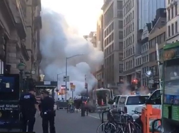 Опубликовано видео с места взрыва на Манхэттене в Нью-Йорке