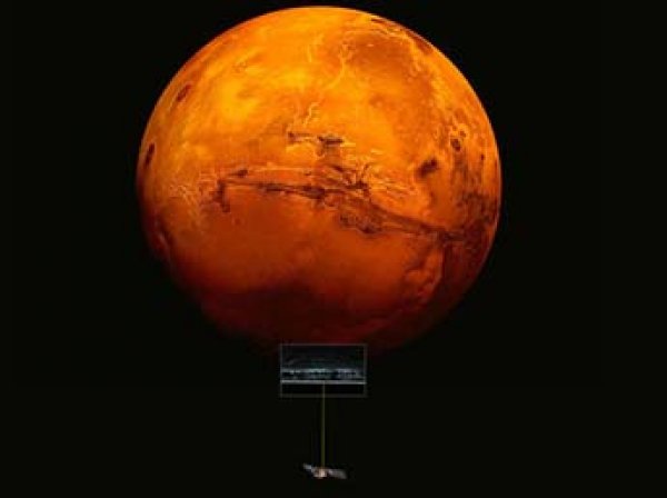 На Марсе впервые обнаружили озеро с жидкой водой