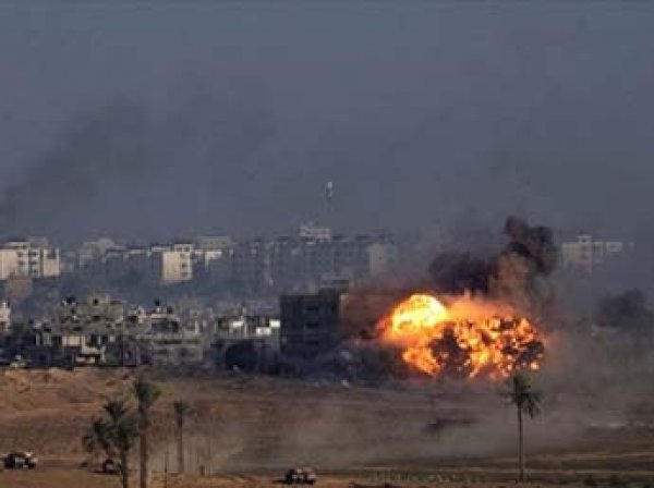 Обнародовано видео мощного авиаудара Израиля по Сектору Газа