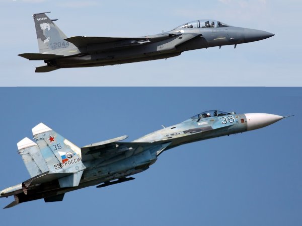 Стал известен победитель боя Су-27 и F-15 на Украине