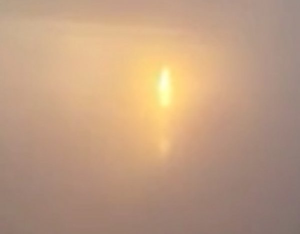 В Пятигорске засняли на видео явившийся в небе Лик Богородицы