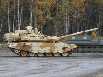 Испытания новейшего танка Т-90МС попали на видео
