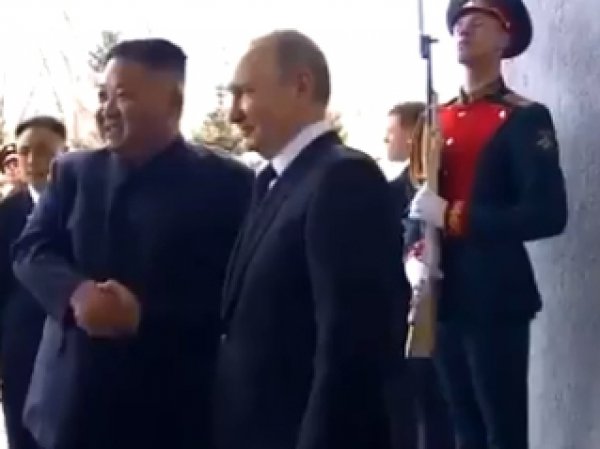 Путин и Ким Чен Ын впервые встретились во Владивостоке