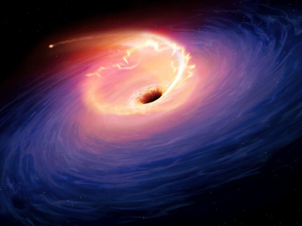 Ученые показали первое в истории фото черной дыры