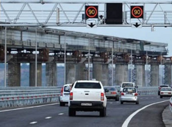 На Крымском мосту зафиксирован новый рекорд превышения скорости