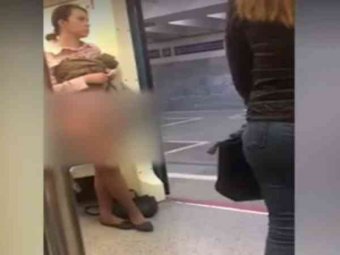 В вагоне столичного метро женщина задрала юбку и сняла трусы, чтобы ей уступили место 