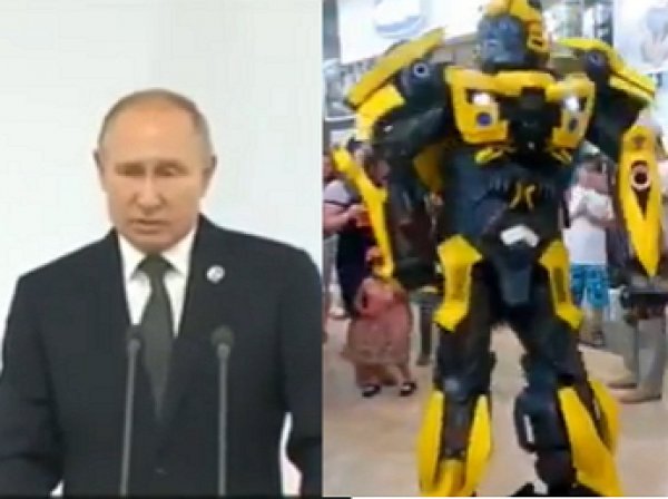 "Где-то плачет Мегатрон": новый перфоманс Харламова о Путине и трансформерах "взорвал" Сеть (ВИДЕО)