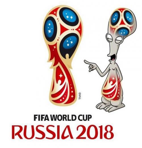 Бритва, картина Мунка и другие фотожабы на эмблему ЧМ-2018