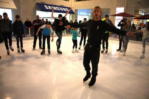 Евгений Плющенко устроил мастер-класс для всех желающих