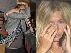 Сиенна Миллер плачет в лифте