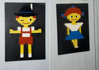 Необычный дизайн туалетных указателей