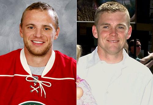 Хоккеисты и их двойники-актёры