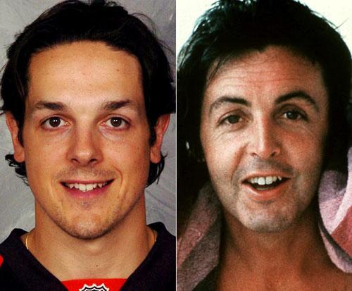 Хоккеисты и их двойники-актёры