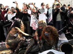 Студентки устроили грязные игры в знак протеста