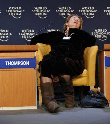 Оскароносная Эмма Томпсон шокировала своим поведением форум в Давосе