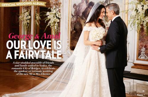 Джордж Клуни и Амаль Аламуддин<br />
Роскошная церемония бракосочетания самого завидного холостяка Голливуда Джорджа Клуни и адвоката Амали Аламуддин проходила в Венеции, 27 сентября. На свадьбе присутствовало около 100 гостей, среди которых было немало звезд.