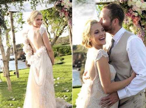 Тереза Палмер и Марк УэбберВ феврале этого года вышла замуж австралийская актриса Тереза Палмер. Избранником звезды стал актер Марк Уэббер. Красивая церемония бракосочетания прошла в Мексике.