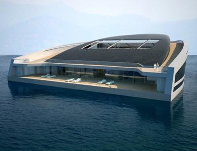 Яхту превратят в плавающий остров