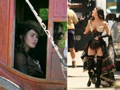 Меган Фокс разнашивает корсет на Диком Западе