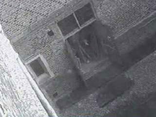 Призрак замка Хэмптон-корт засняла камера наблюдения