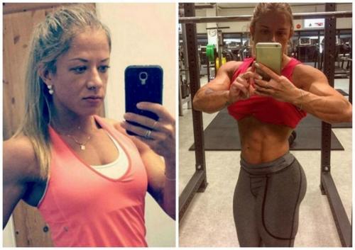 До и после: девушки, превратившие себя в гору мышц