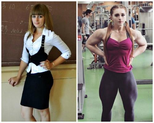 До и после: девушки, превратившие себя в гору мышц
