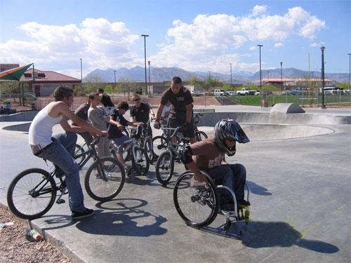 Сальто на инвалидном кресле