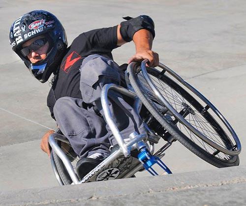 Сальто на инвалидном кресле