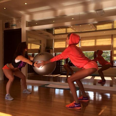 Знаменитости в спортзале