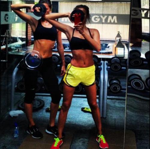 Знаменитости в спортзале