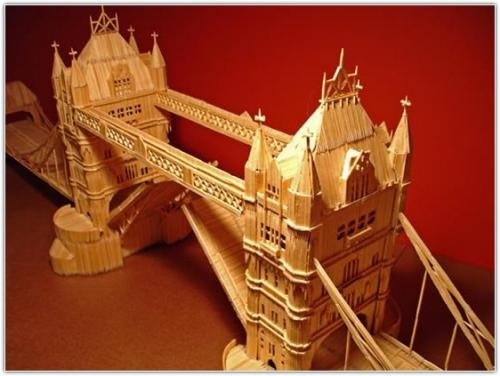 Американец строит города из зубочисток