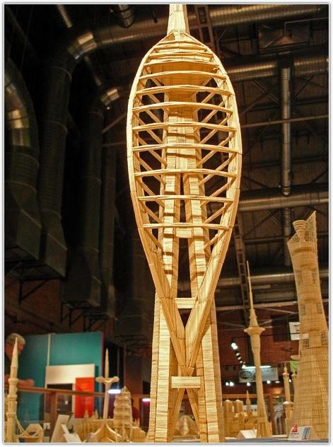 Американец строит города из зубочисток