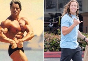 Шварценеггер v 2.0: внебрачный сын Арни как две капли похож на отца