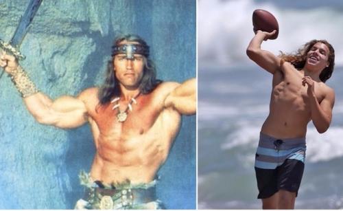 Шварценеггер v 2.0: внебрачный сын Арни как две капли похож на отца