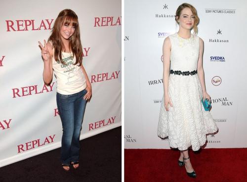 Звезды в первый раз на красной ковровой дорожке и сейчас