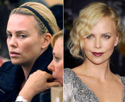 Звезды Голливуда с макияжем и без. Часть 2