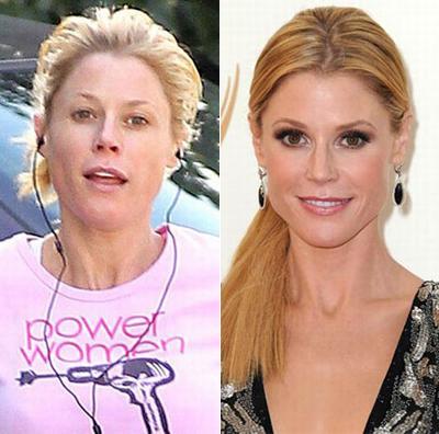 Звезды Голливуда с макияжем и без. Часть 2